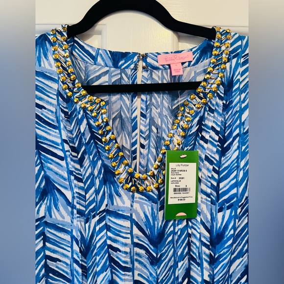Lilly Pulitzer Colby Romper Lapis Blue Costa Verde Women’s Size Small - Picture 5 of 6